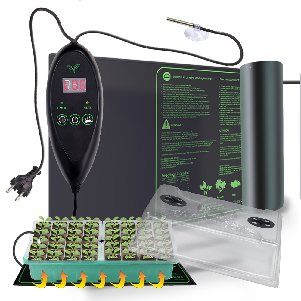 Seedling Heat Mat - แผ่นทำความร้อนสำหรับกล่องเพาะกล้า ชุดกระถางเพาะชำ RET สำหรับปลูกพืชในร่ม ถาดเพาะเมล็ด เครื่องมือทำสวน