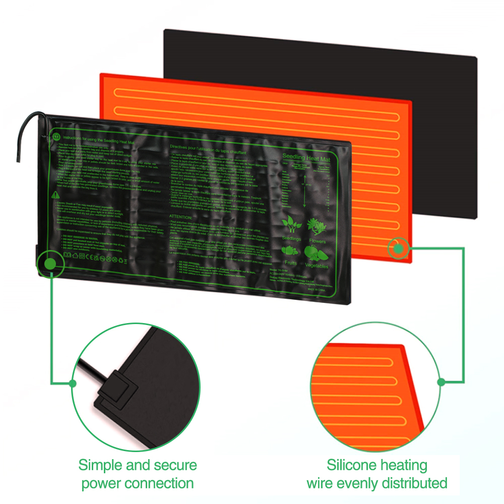 ต้นกล้าความร้อน Pad 3ขนาดกันน้ - Seedling Heat Mat บทวิจารณ์และราคา